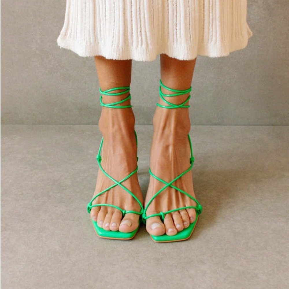 Alohas Bellini Sandals Neon Green size 38